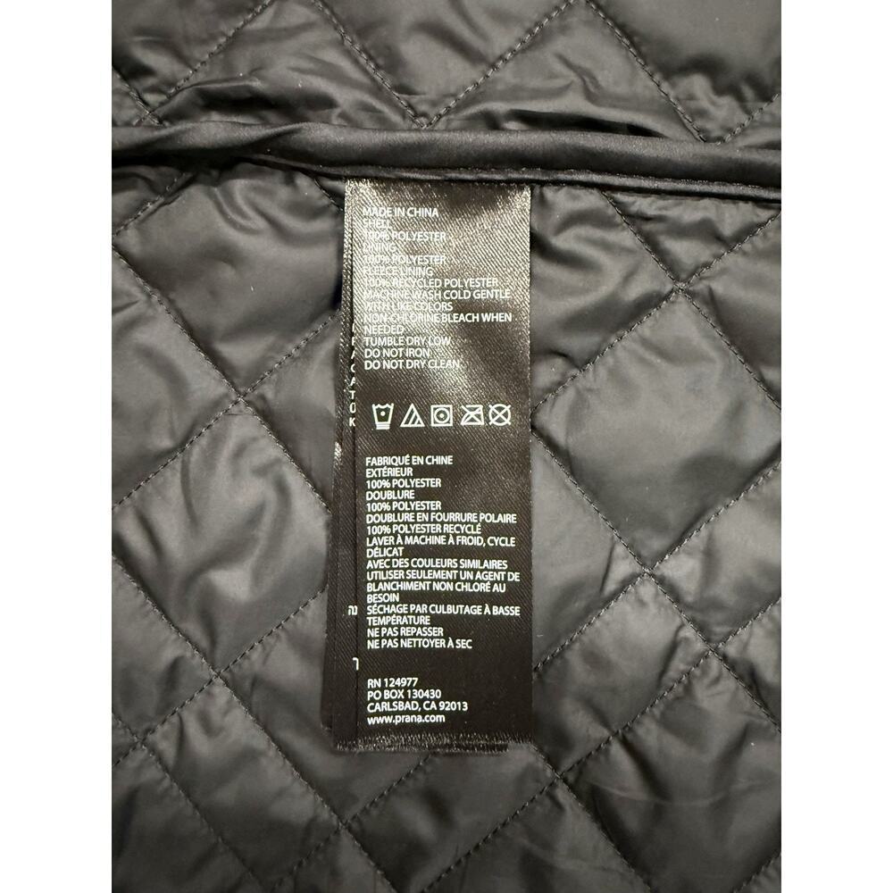 NEW prAna BLACK FLEECE LINED ESLA DUSTER JACKET SZ XS - Picture 8 of 8
